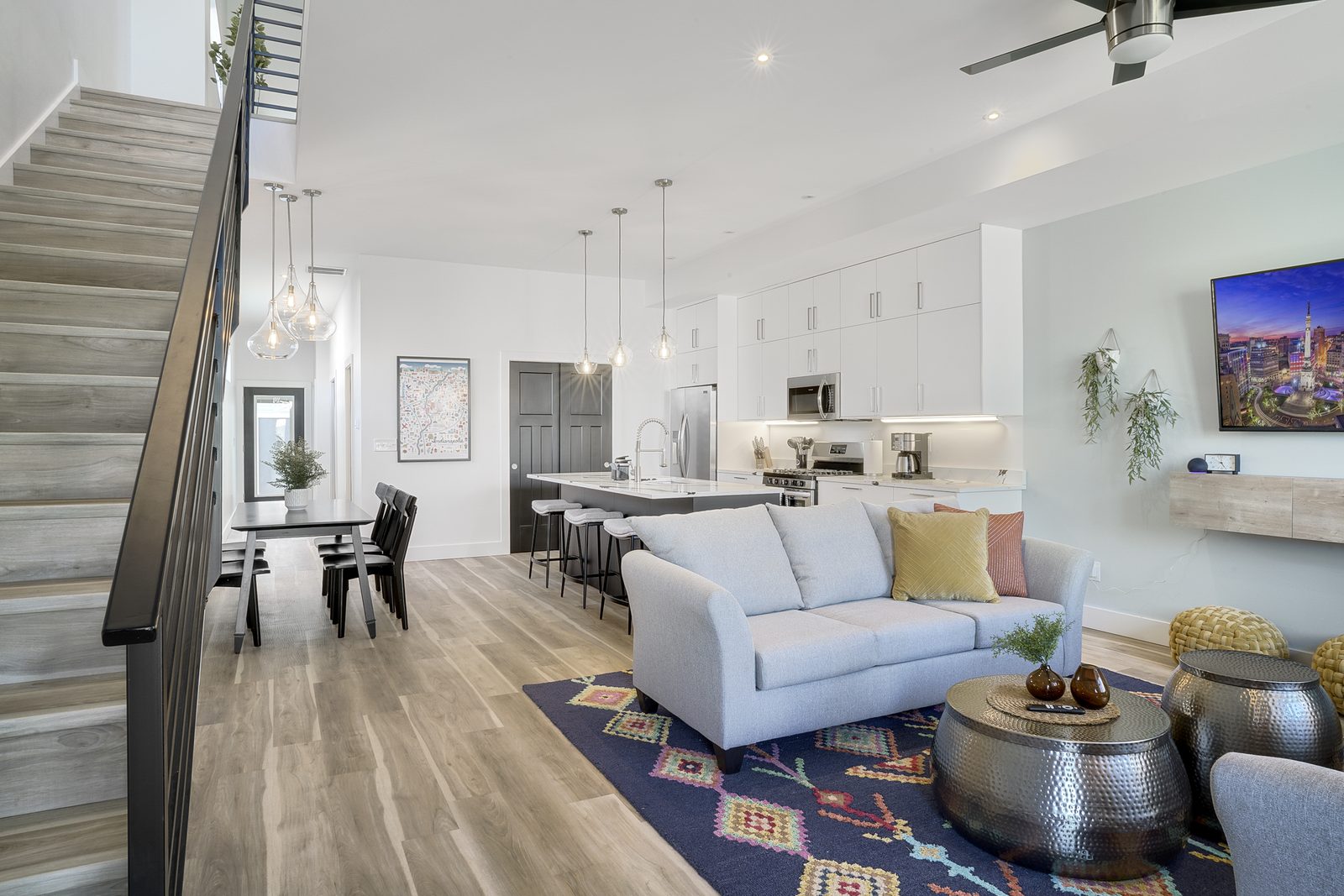 Open-concept living space — Indianapolis